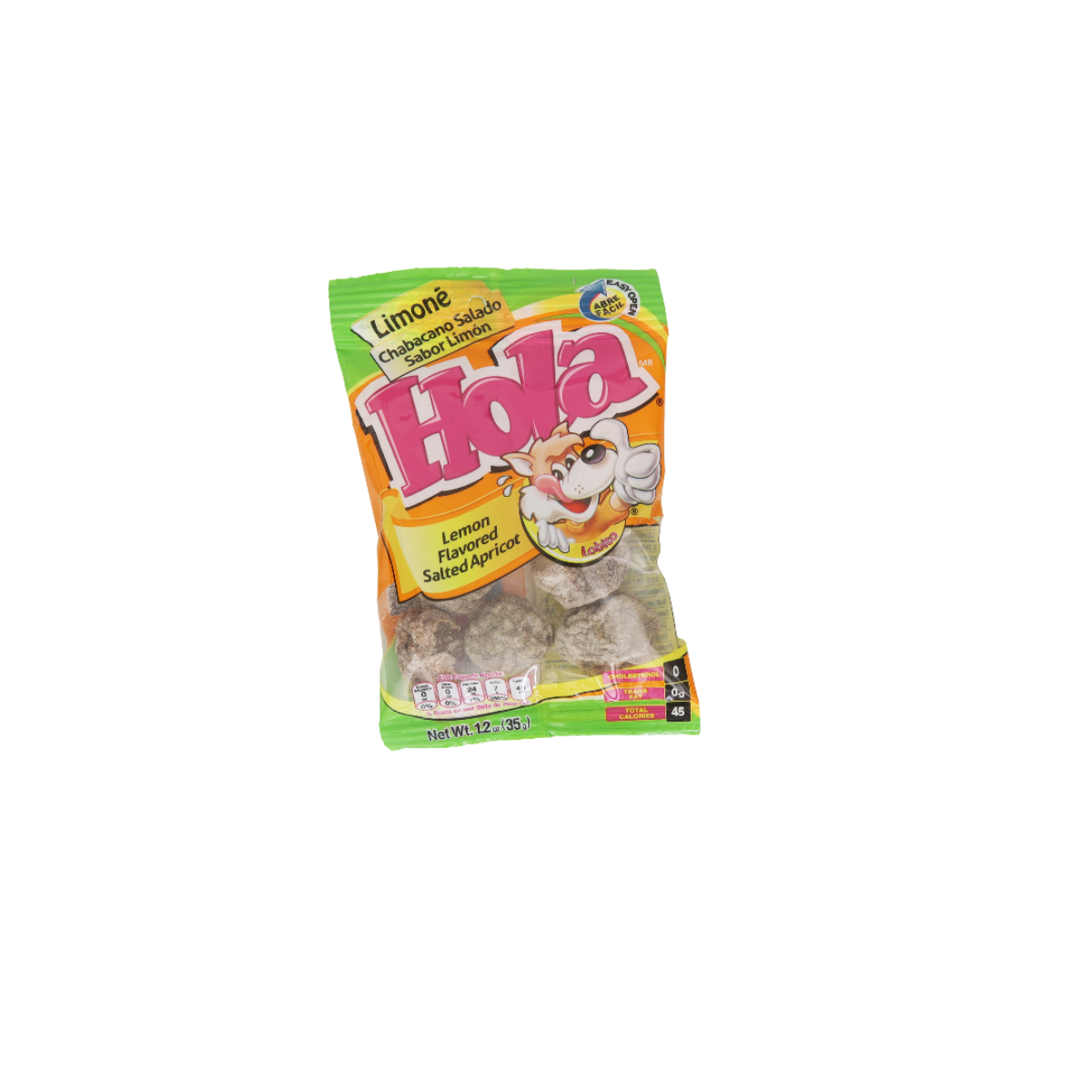 Hola Lobito Lemon Flavored Salted Apricot | 12pcs image 0