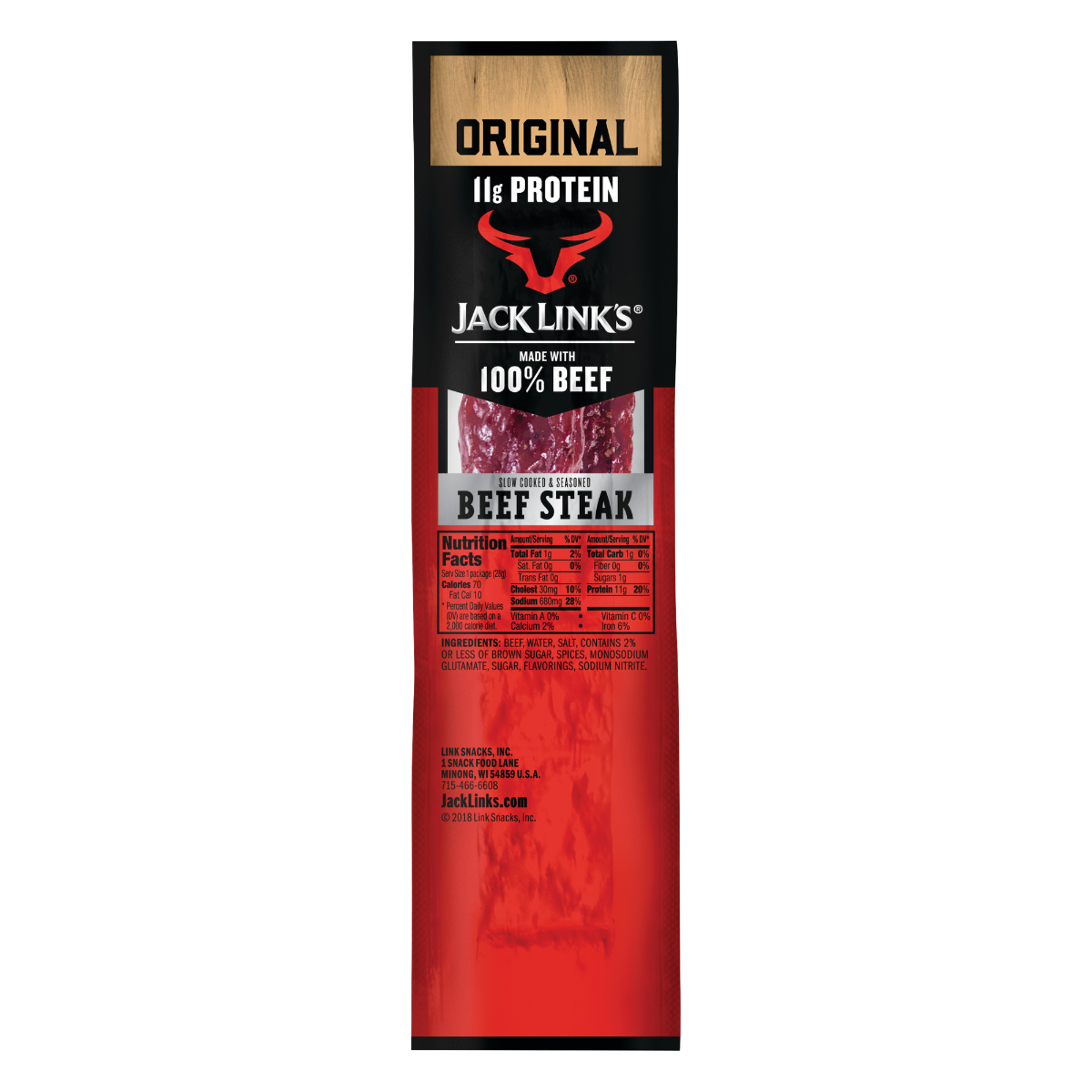 Jack Link's - Original Beef Steaks Strips 2 oz - 12 pcs image 0