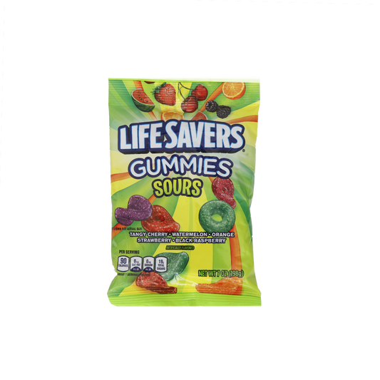 LIFE SAVERS Sours Gummies Candy, 7 oz - 12 bags image 0