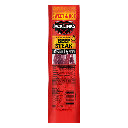 Jack Link's - Sweet & Hot Beef Steaks Strips 1oz  - 12 pcs image 0