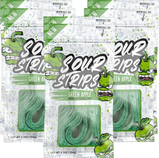 Sour Strips Green Apple 3.7 OZ 1pcs image 0