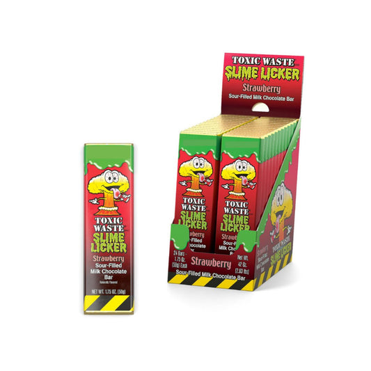 Toxic Waste – Sour Strawberry Chocolate Bars image 0