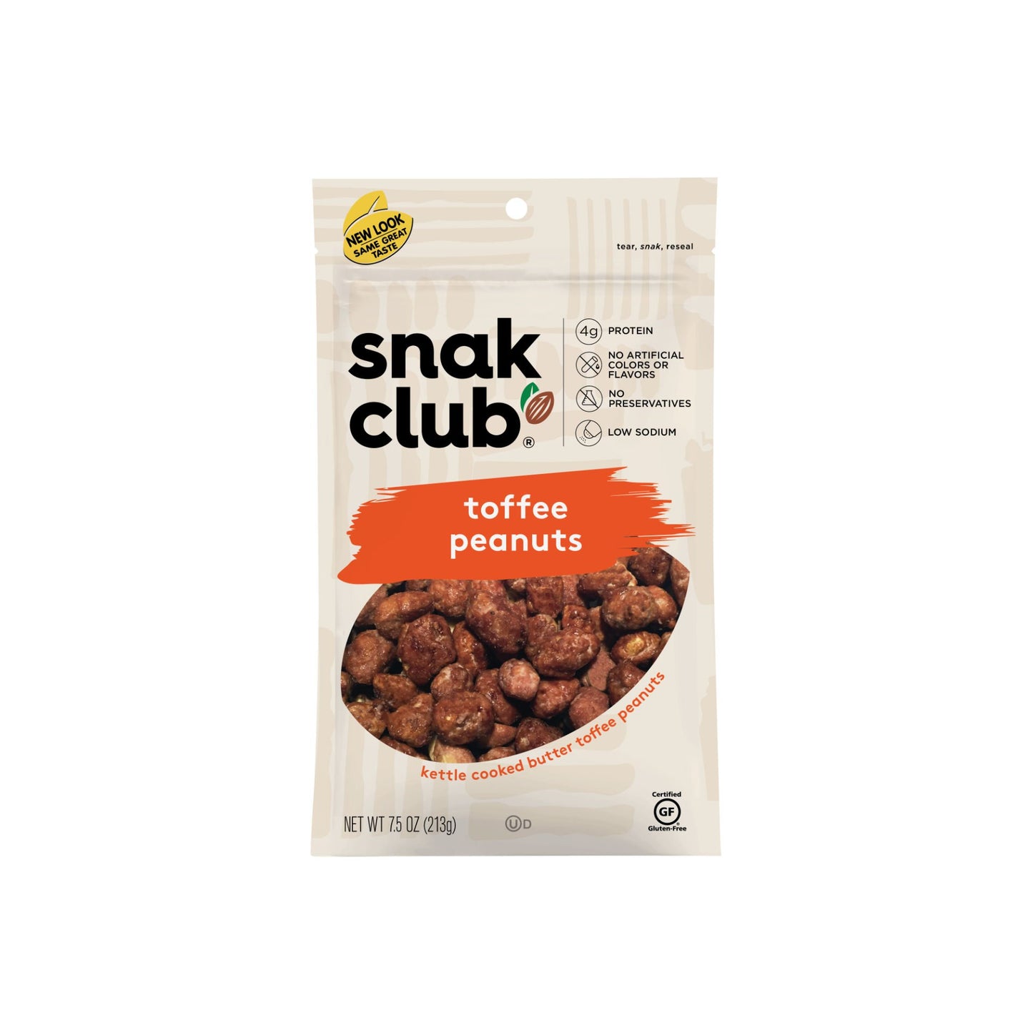 Snak Club:  Toffee Peanuts 6 bags image 0