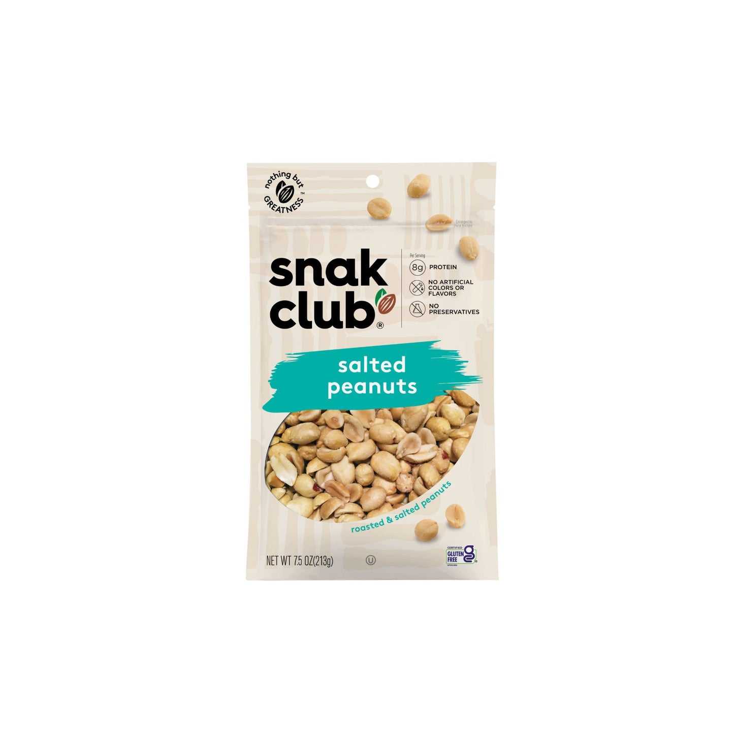 Snak Club:  Salted Peanuts 6 bags image 0