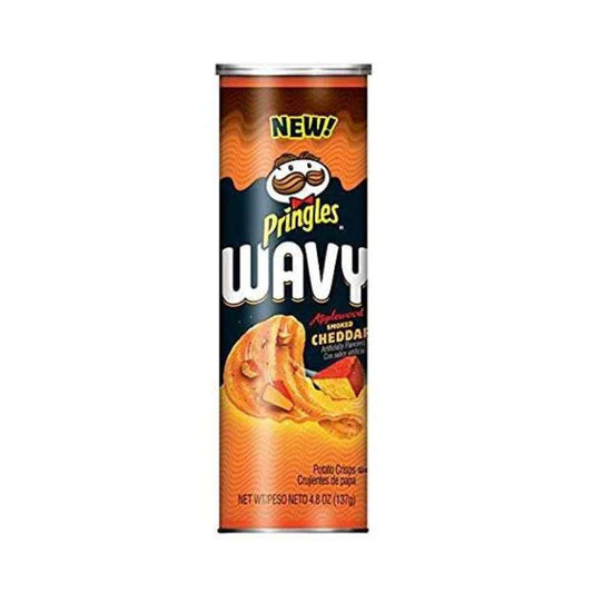 Pringles  Wavy Smoked Chedder | 14pcs image 0