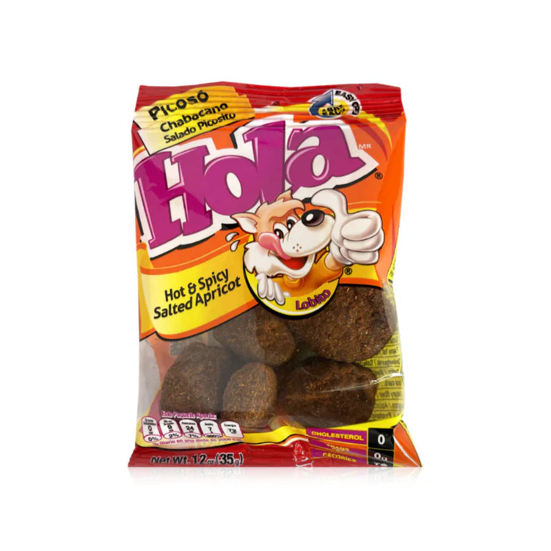 Hola Saladitos Hot & Spicy Salted Apricot (10 Pcs)
