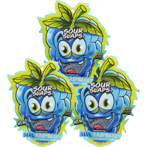 Sour Slaps Blue Raspberry 12 Count