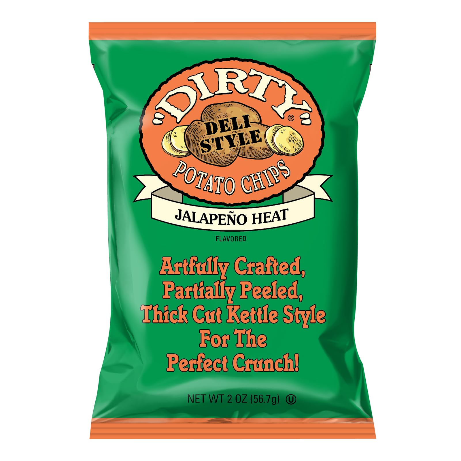 Dirty Potato Chips JALAPEÑO HEAT 2 oz | 25pcs image 0