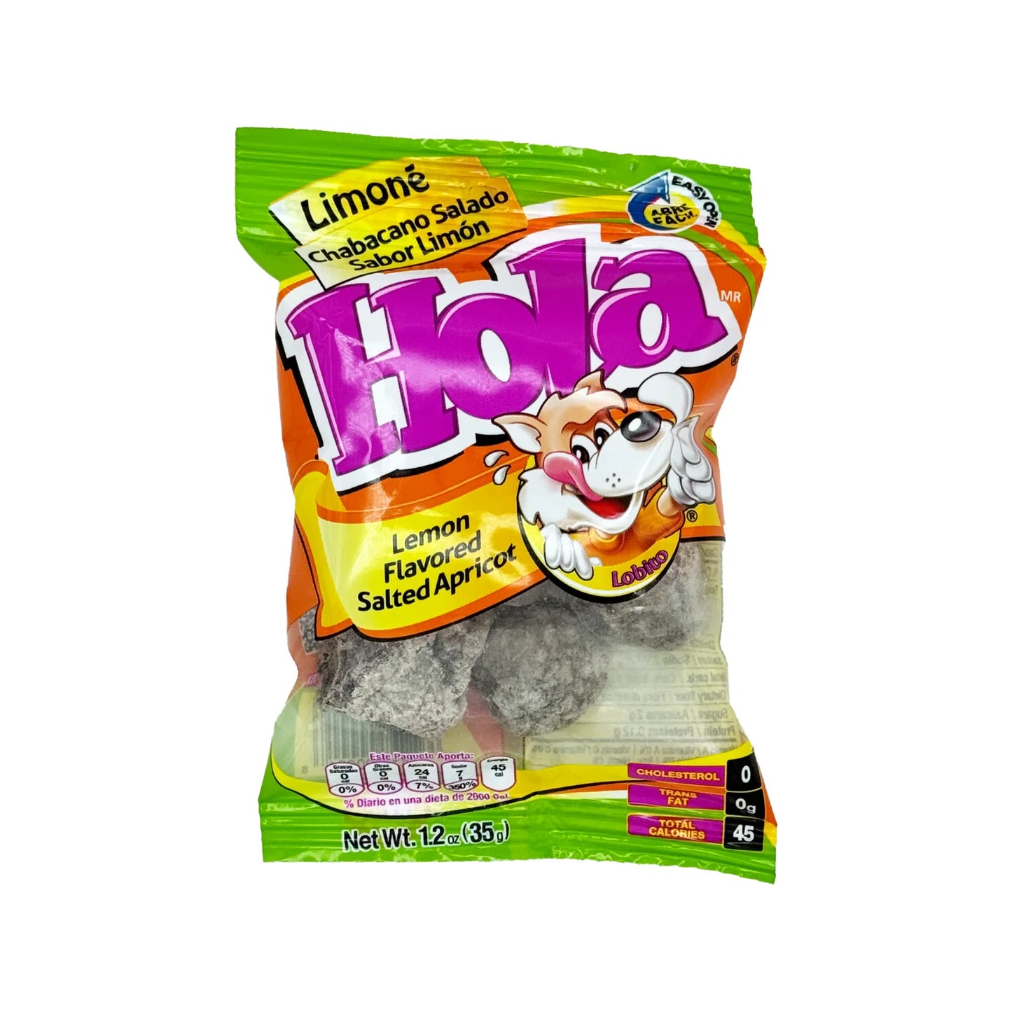 Hola Saladitos Lemon Flavored Salted Apricot (10 Pcs)